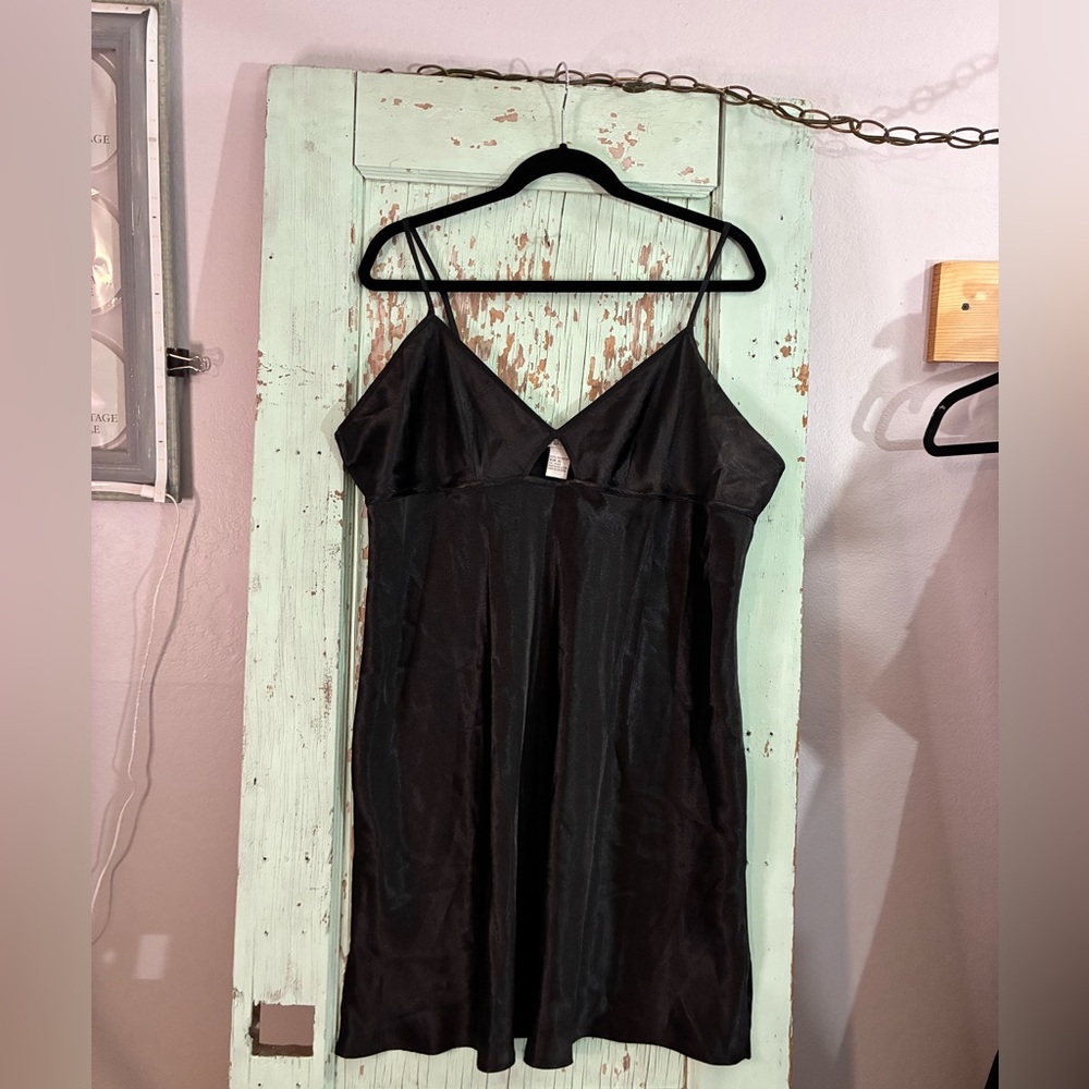 Morgan Taylor Black slip Chemise dress